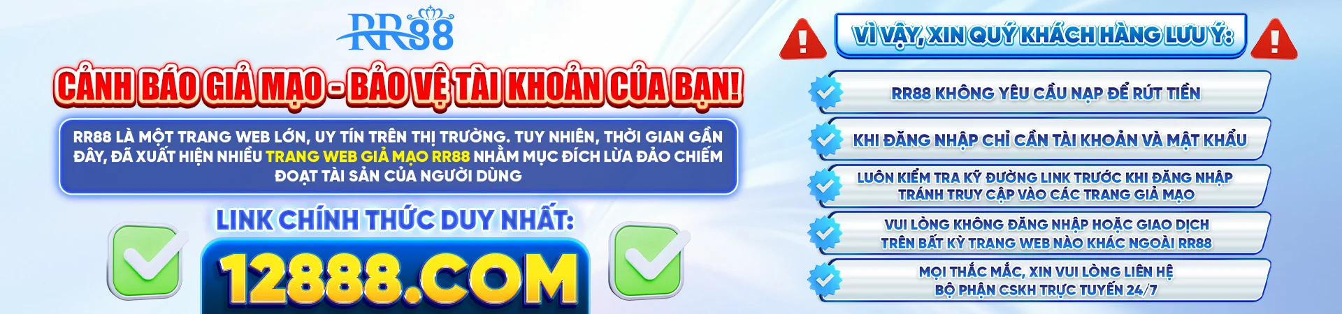 Cảnh Báo Lừa Đảo RR88